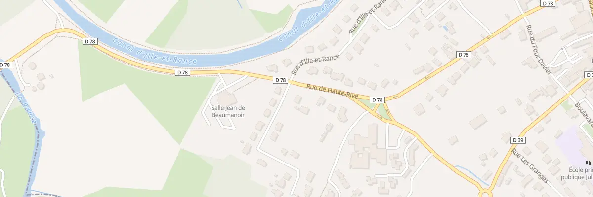 Plan du 23 Rue de Haute Rive à Évran