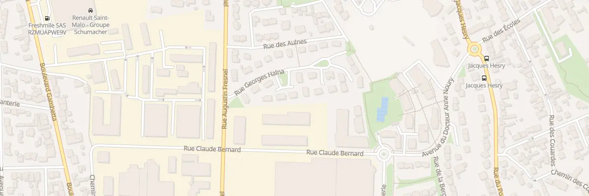 Plan du 12 Rue Georges Halna à Saint-Malo