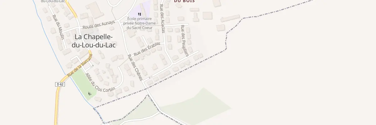 Plan du 15 Rue des Peupliers à La Chapelle du Lou du Lac