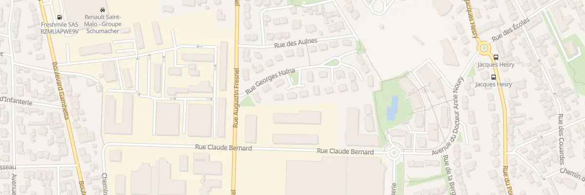 Plan du 10 Rue Georges Halna à Saint-Malo