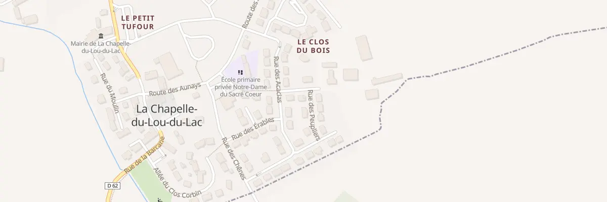 Plan du 4 Rue des Peupliers à La Chapelle du Lou du Lac