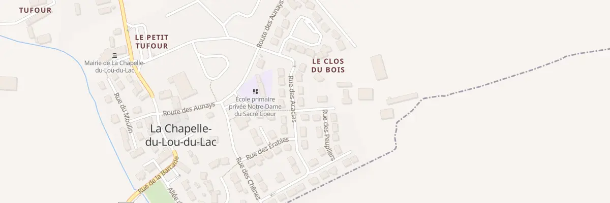 Plan du 6 Rue des Acacias à La Chapelle du Lou du Lac