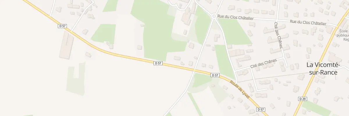 Plan du 16 Route de Lyvet à La Vicomté-sur-Rance