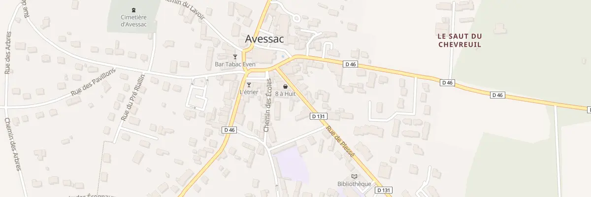Plan du 12 Rue de Plessé à Avessac