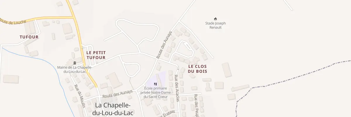 Plan du 1 Rue des Hêtres à La Chapelle du Lou du Lac