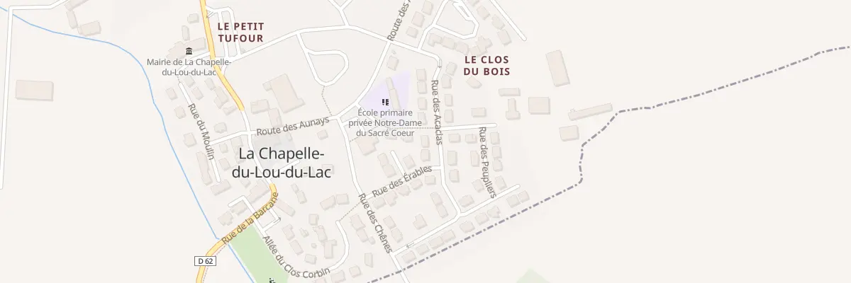 Plan du 7 Rue des Acacias à La Chapelle du Lou du Lac