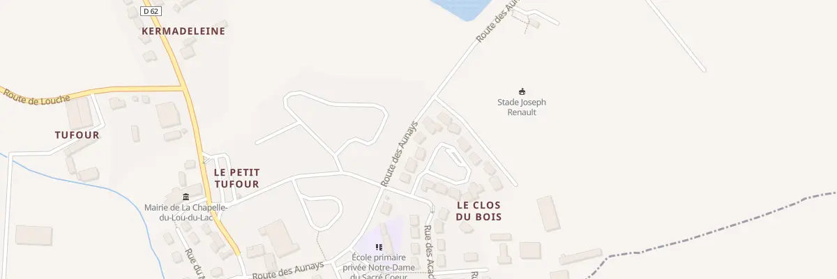 Plan du 13 Rue des Hêtres à La Chapelle du Lou du Lac