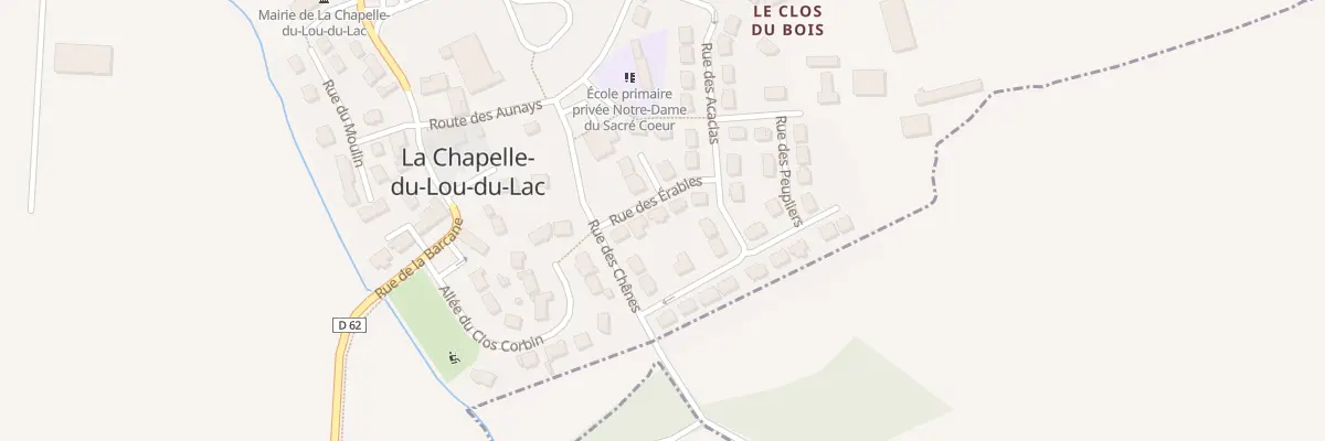 Plan du 6 Rue des Erables à La Chapelle du Lou du Lac