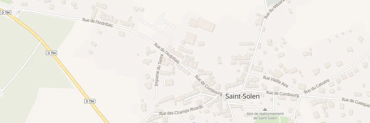 Plan du 1 Rue de Combourg à Lanvallay