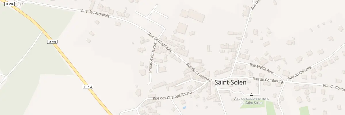 Plan du 2 Rue de Combourg à Lanvallay