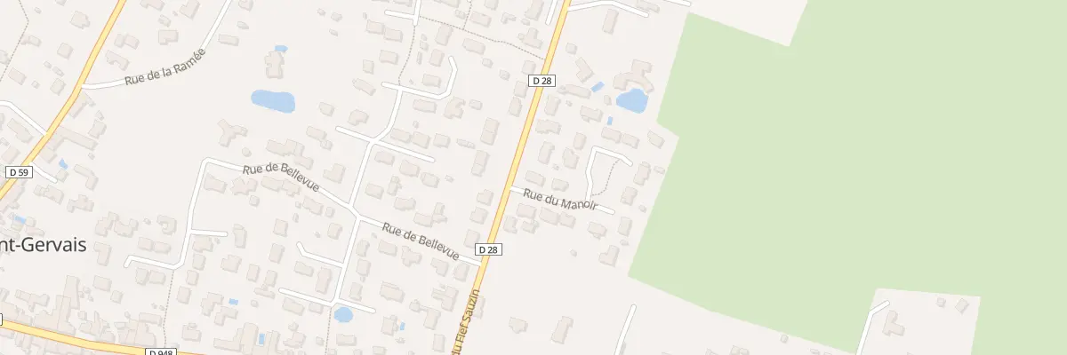 Plan du 1 Rue du Manoir à Saint-Gervais