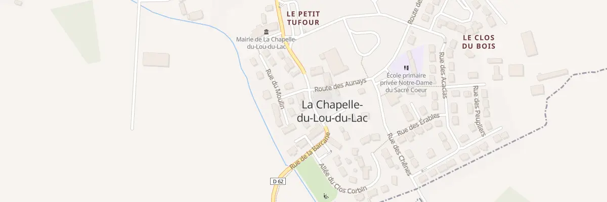 Plan du 1 Rue de la Barcane à La Chapelle du Lou du Lac
