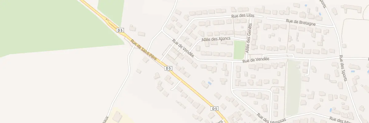 Plan du 38 Rue de Vendée à Chauvé
