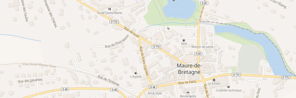 Plan du 23 Rue de Guer à Val d’Anast