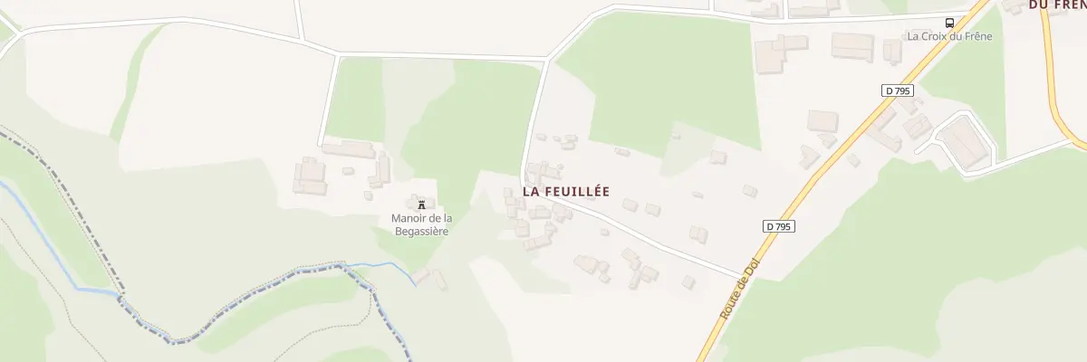 Plan du 18 La Feuillée à Saint-Hélen
