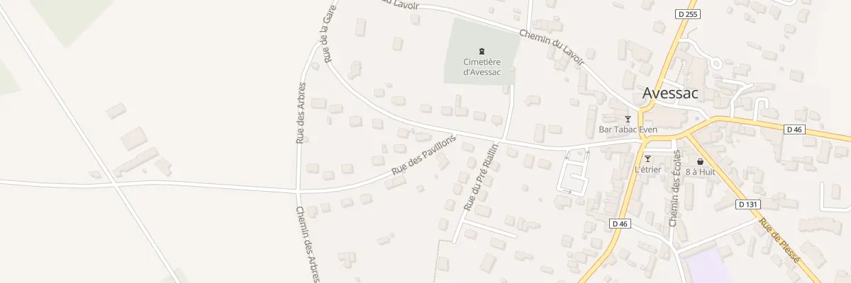 Plan du 6083 Rue de la Gare à Avessac