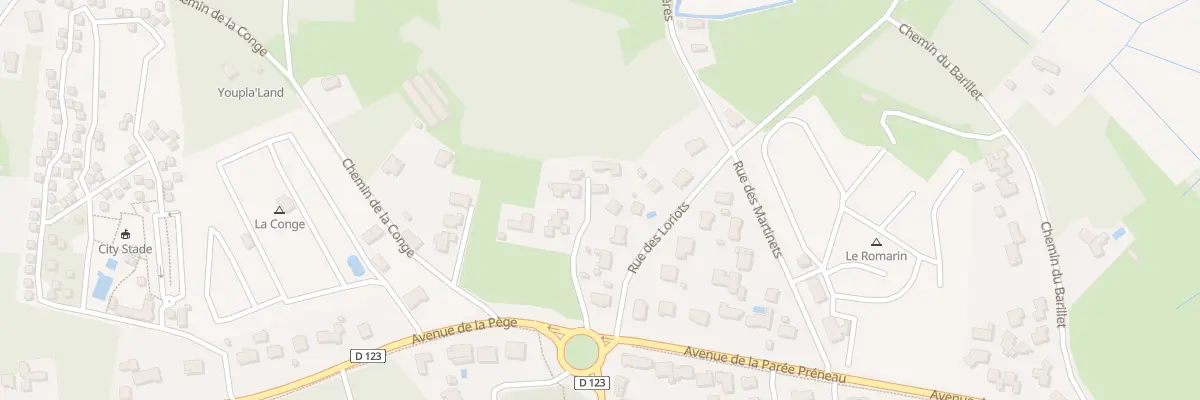 Plan du 8 Av de la Pège à Saint-Hilaire-de-Riez