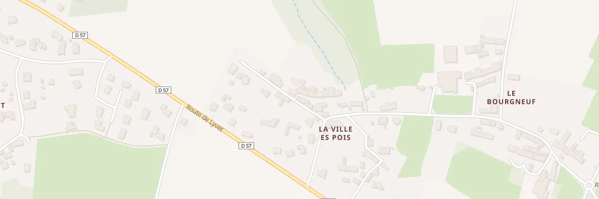 Plan du 34 La Ville Es Pois à La Vicomté-sur-Rance