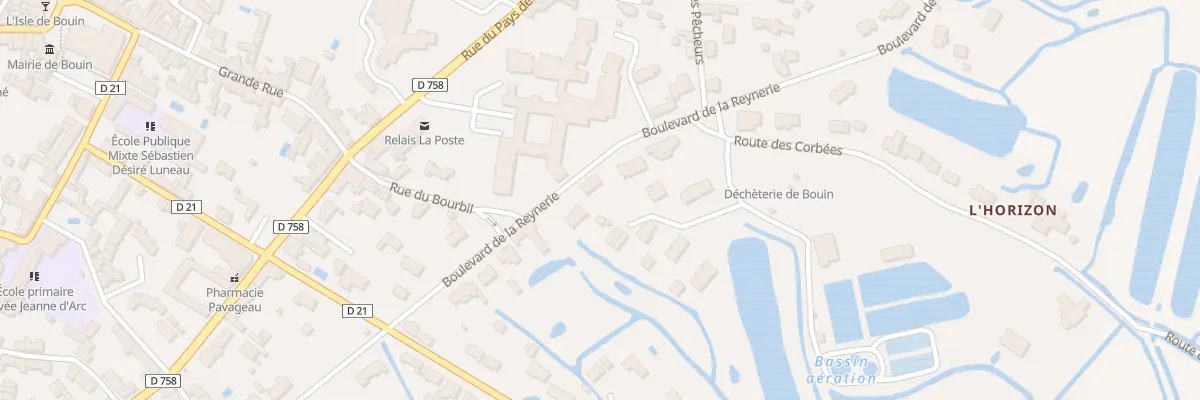 Plan du 12 Bd de la Reynerie à Bouin