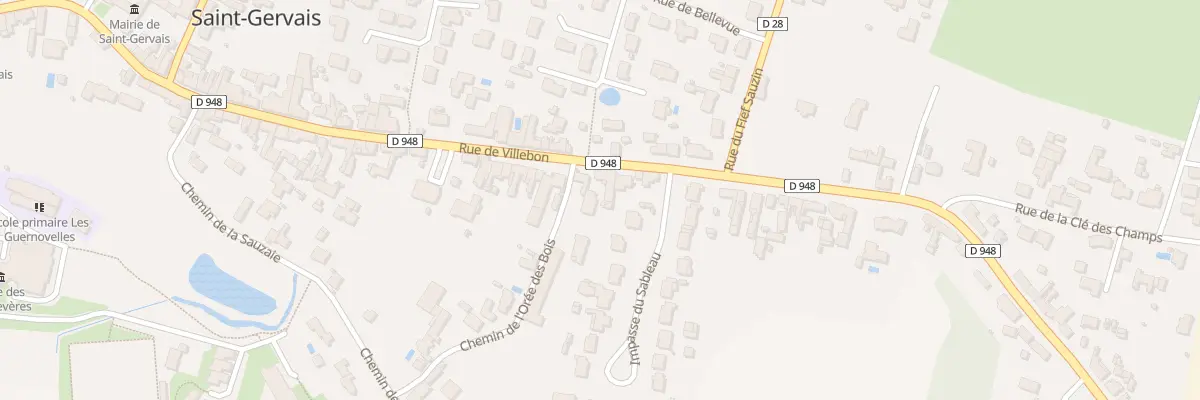 Plan du 5 Rue du Villebon à Saint-Gervais