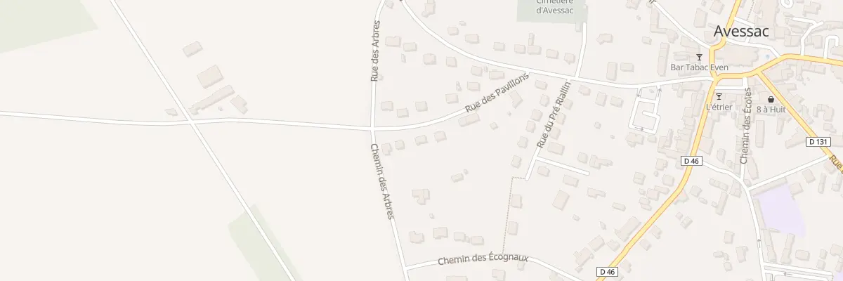 Plan du 13 Rue des Pavillons à Avessac