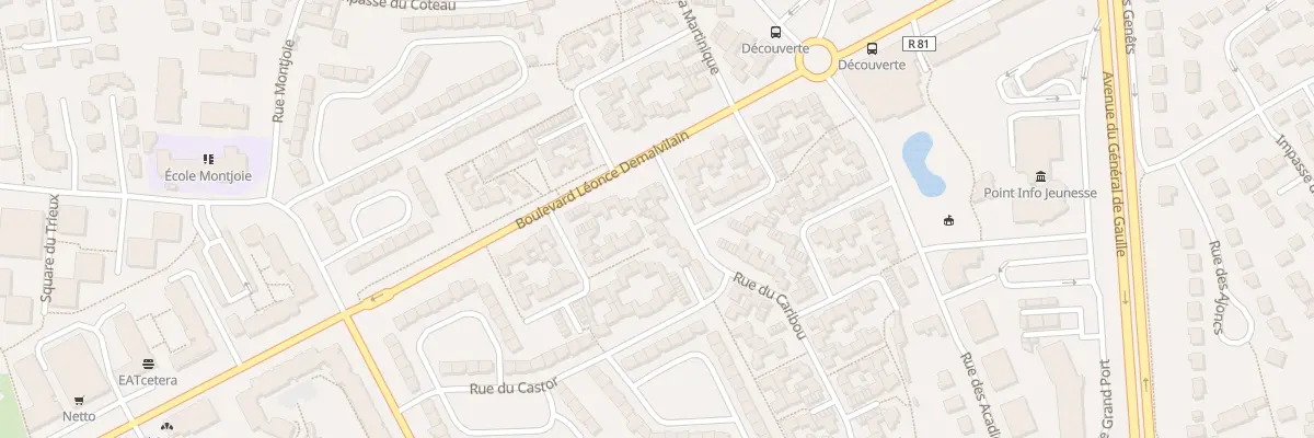 Plan du 9001 Rue du Castor à Saint-Malo