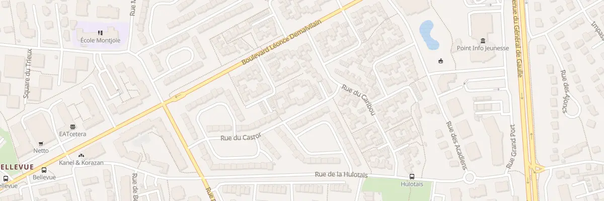 Plan du 9007 Rue du Castor à Saint-Malo