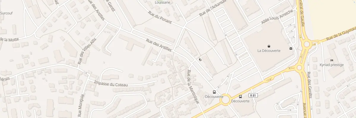 Plan du 9001 Rue des Antilles à Saint-Malo