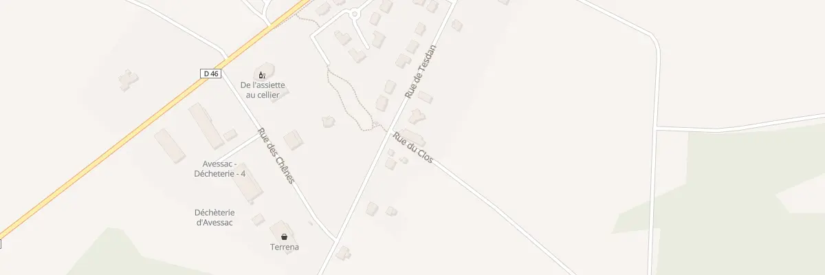 Plan du 3 Rue du Clos à Avessac