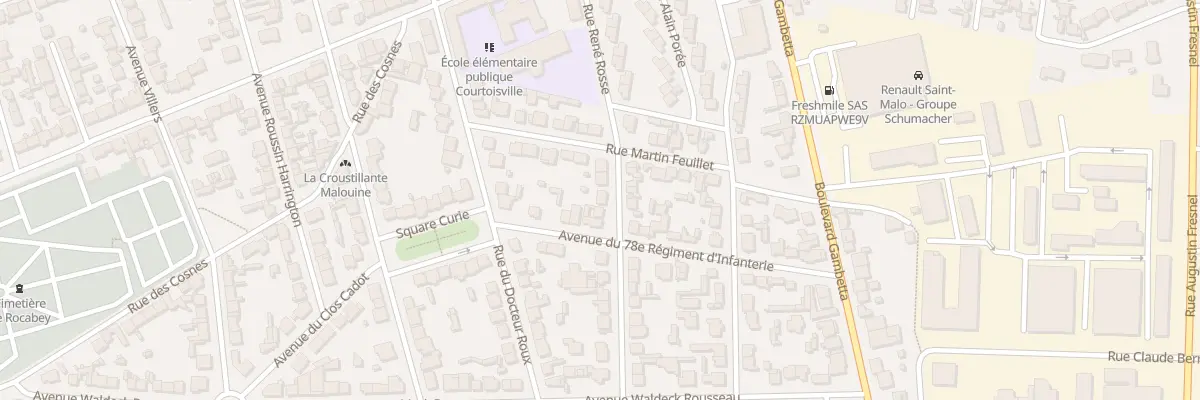 Plan du 6 Av St Pierre et Miquelon à Saint-Malo