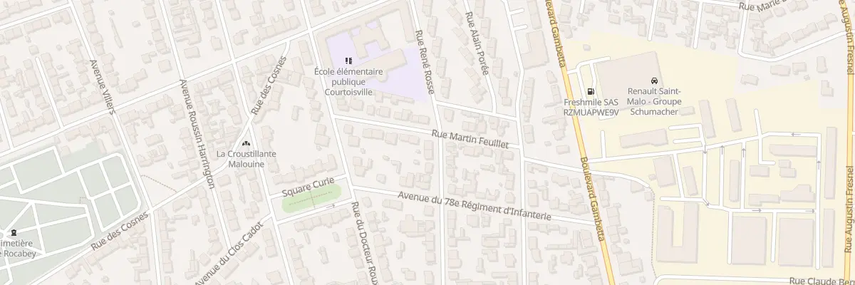 Plan du 2 Av St Pierre et Miquelon à Saint-Malo