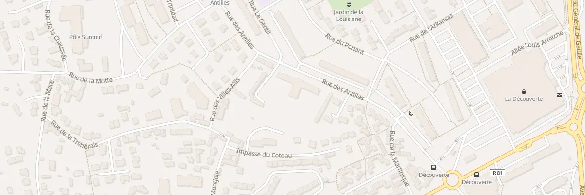Plan du 82 Rue des Antilles à Saint-Malo