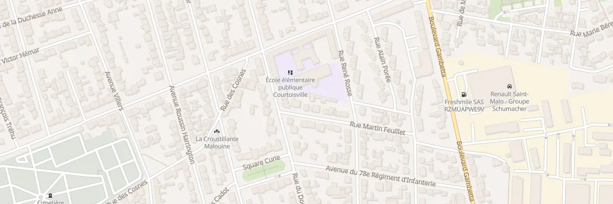 Plan du 5 Rue Martin Feuillet à Saint-Malo