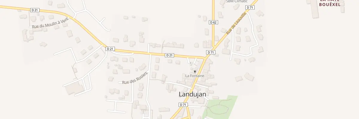Plan du 2 Rue de Médréac à Landujan