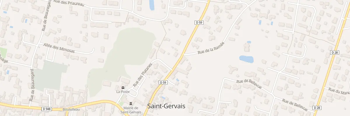 Plan du 23 Rue de la Ruée à Saint-Gervais