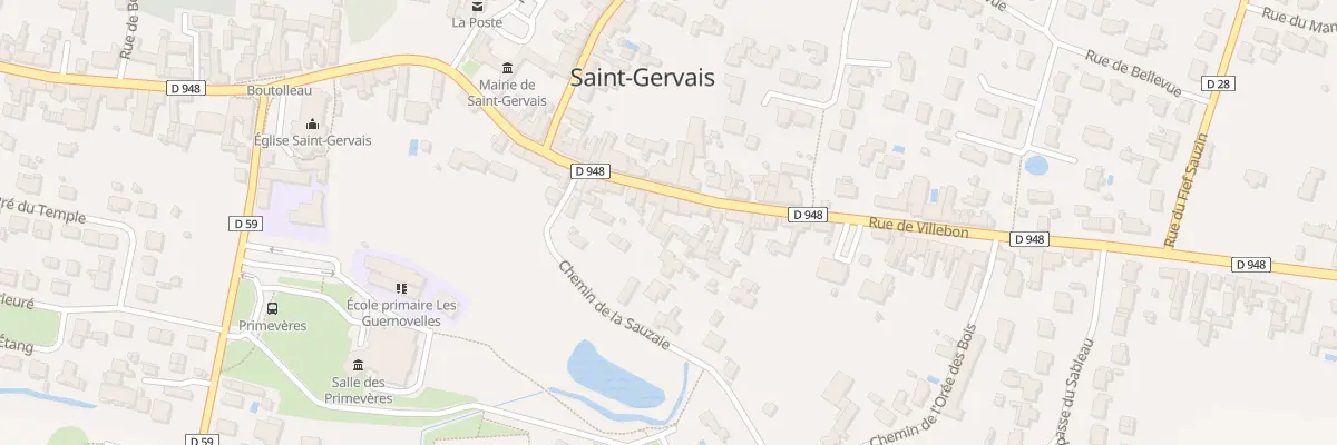 Plan du 41 Rue du Villebon à Saint-Gervais