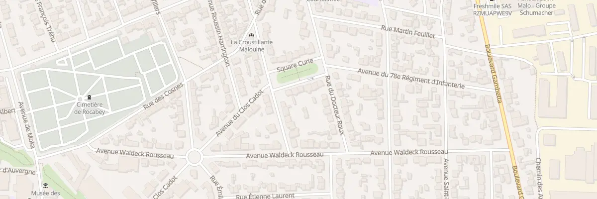 Plan du 4 Sq Curie à Saint-Malo