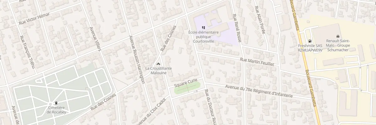 Plan du 16 Rue du Docteur Roux à Saint-Malo