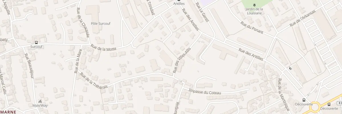 Plan du 1 Rue des Villes Allis à Saint-Malo