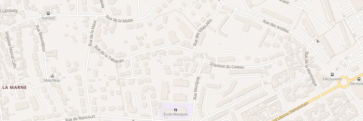 Plan du 42A Rue de la Tréhérais à Saint-Malo
