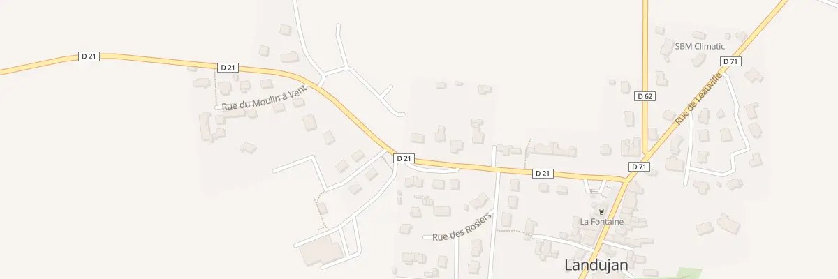 Plan du 13 Rue de Médréac à Landujan