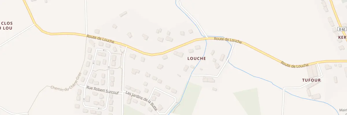 Plan du 7 Rte de Louche à La Chapelle du Lou du Lac