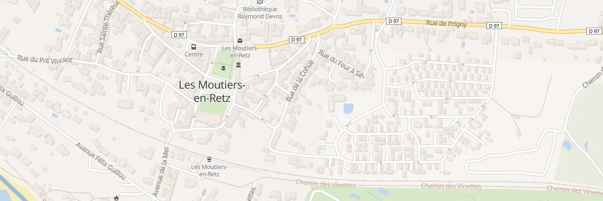 Plan du 10 Rue de la Cohue aux Moutiers-en-Retz