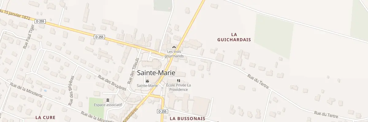 Plan du 3 Rue de la Vilaine à Sainte-Marie