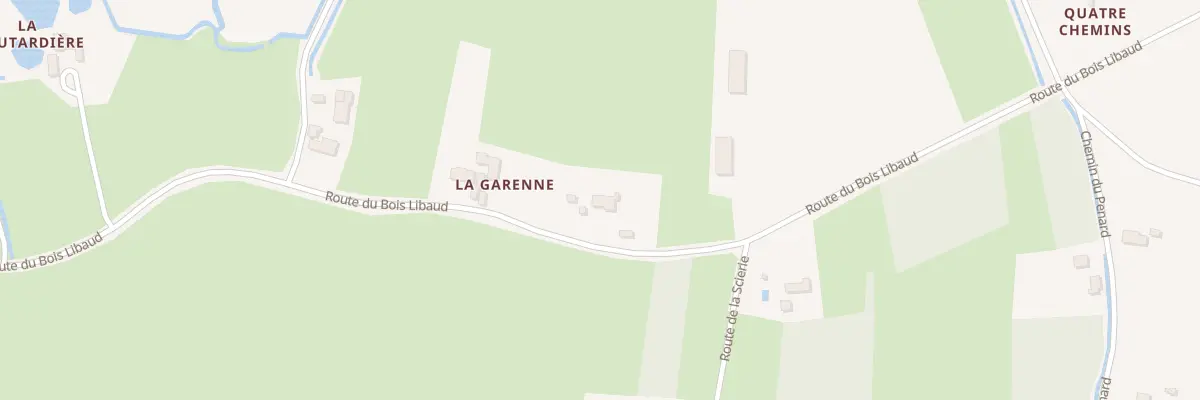 Plan du 1222 Rte du Bois Libaud à Saint-Gervais