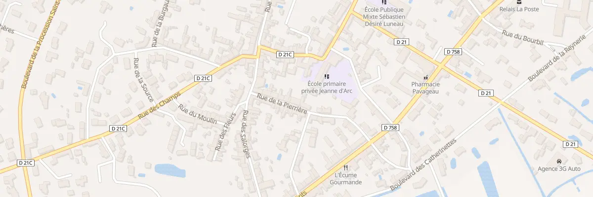 Plan du 9 Rue de la Pierrière à Bouin
