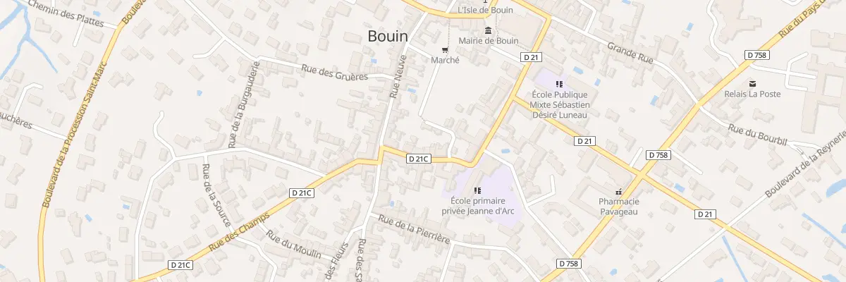 Plan du 3 Rue des Tessiers à Bouin