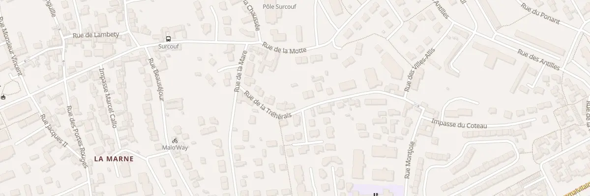 Plan du 13 Rue de la Tréhérais à Saint-Malo