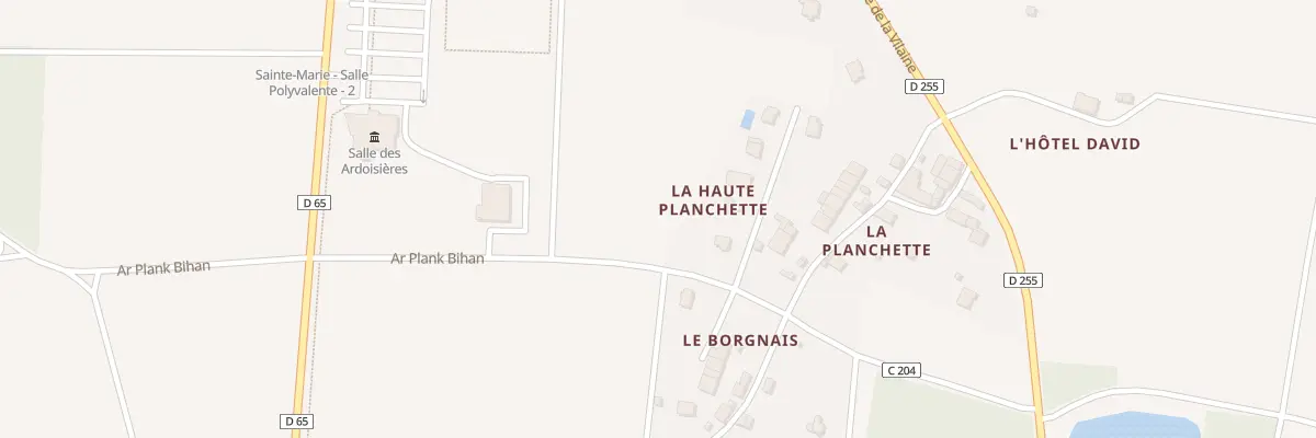 Plan du 1 Rue de la Haute Planchette à Sainte-Marie