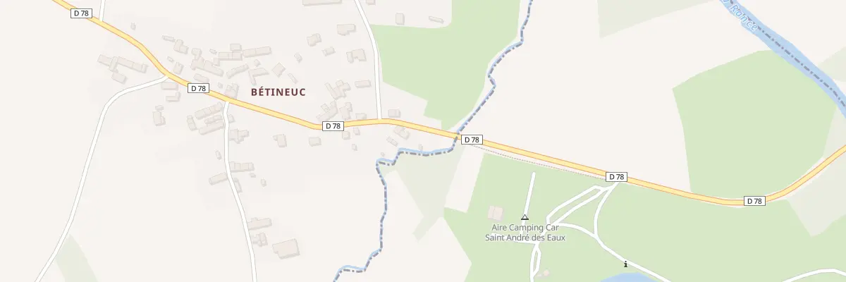 Plan du 1B Bétineuc à Évran